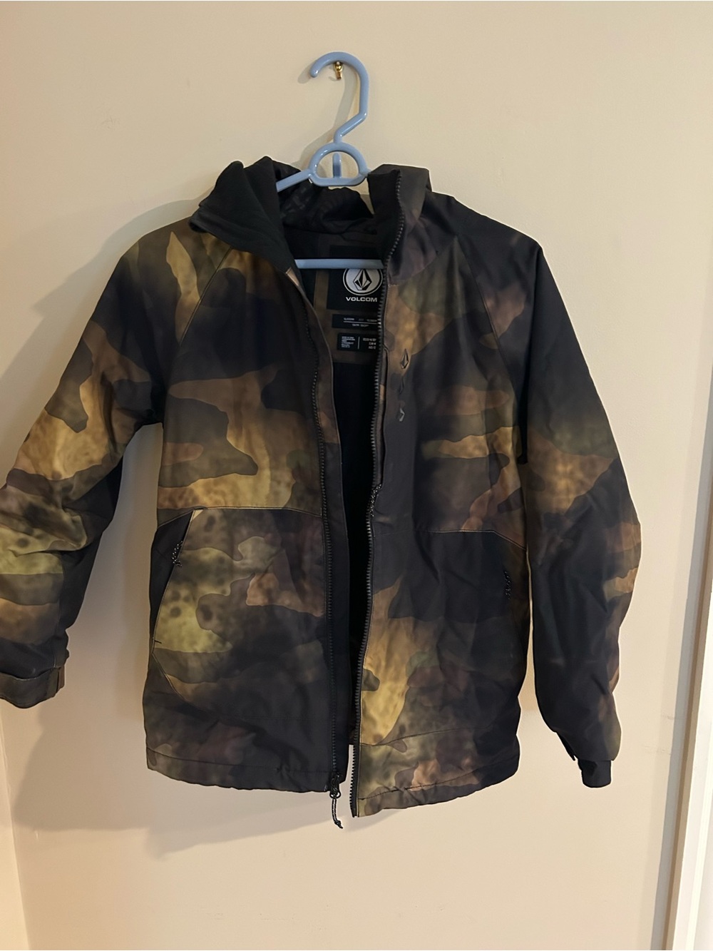Volcom Kids' Camo Winter Ski & Snow Jacket - Green/Brown